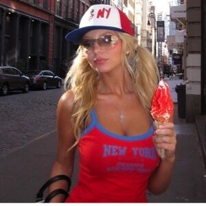 New York Edikted Tank Top Red L